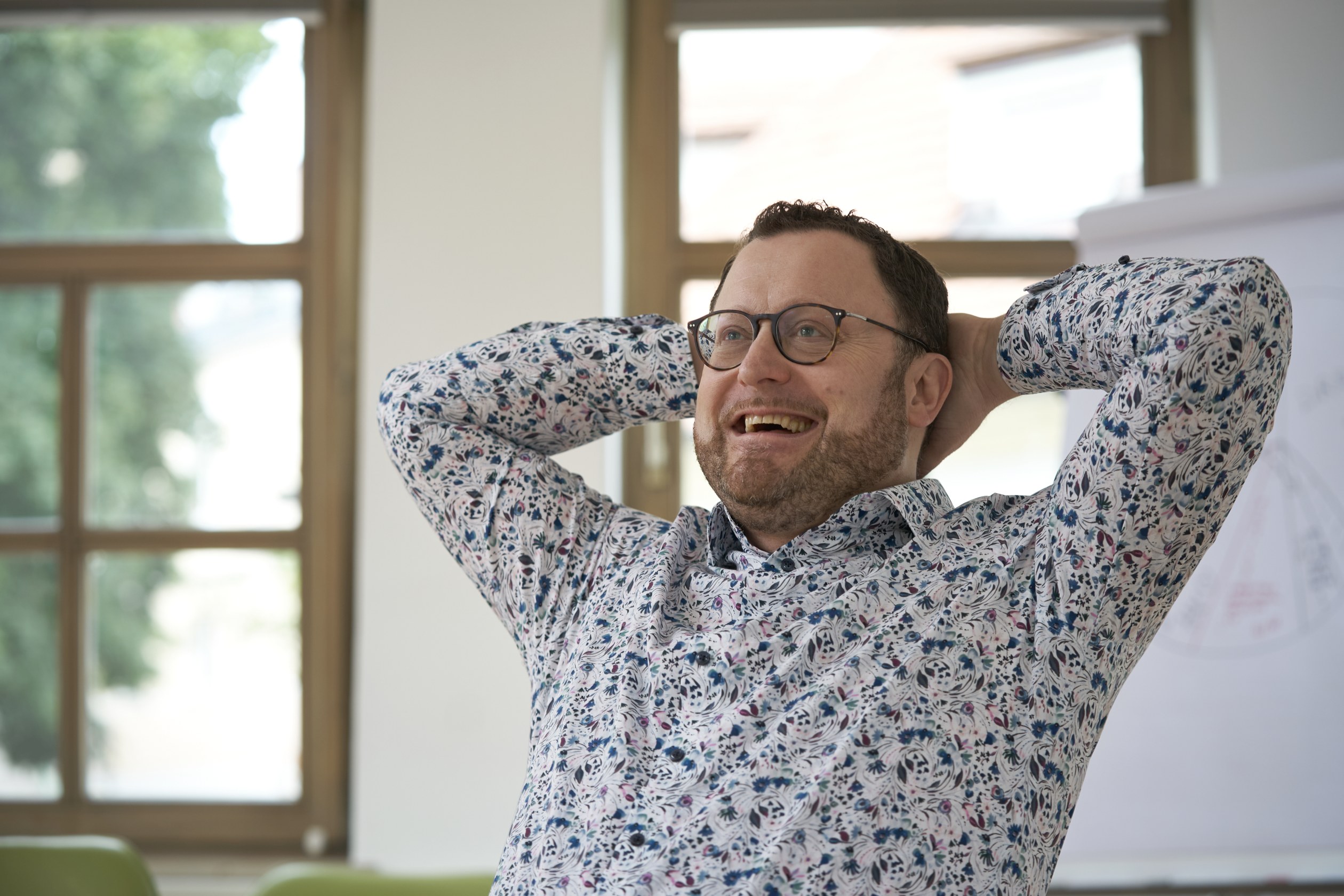 Matthias Fink in entspannter Pose